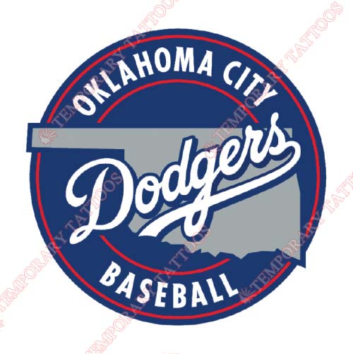 Oklahoma City Dodgers Customize Temporary Tattoos Stickers NO.8194